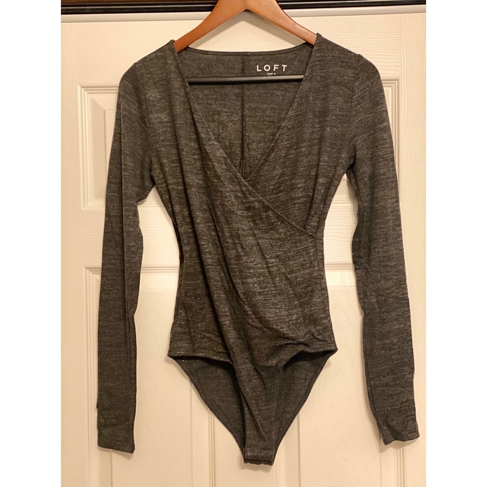 LOFT Cross Front Snap Bottom Bodysuit